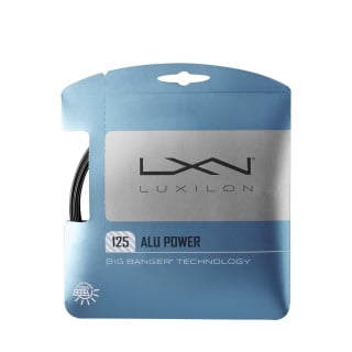 Luxilon Tennissaite Alu Power 1.25 (Haltbarkeit+Power) schwarz 12m Set